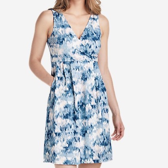 EDDIE Bauer Aster Crossover Dress - Print with pockets - Picture 1 of 10
